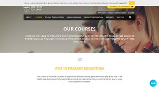 
                            8. Courses - Hibernia College