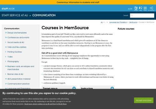 
                            13. Courses in MemSource - Medarbejdere