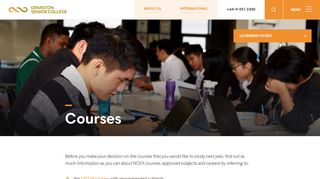 
                            3. Courses | Ormiston Senior College