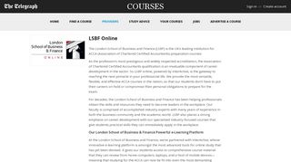 
                            12. Courses with LSBF Online