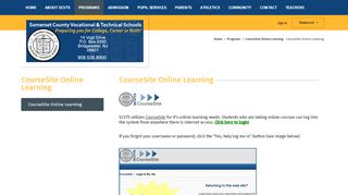 
                            6. CourseSite Online Learning - scvths