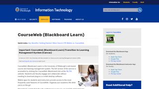 
                            4. CourseWeb (Blackboard Learn and Blackboard Collaborate ...
