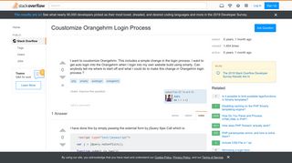 
                            10. Coustomize Orangehrm Login Process - Stack Overflow