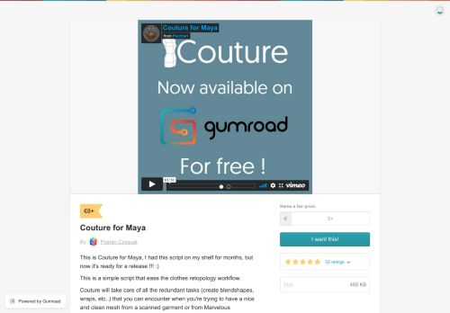 
                            13. Couture for Maya - Gumroad