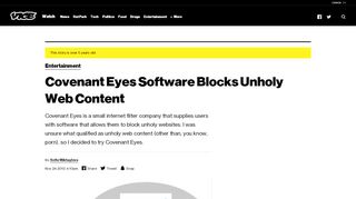 
                            5. Covenant Eyes Software Blocks Unholy Web Content - VICE