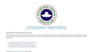 
                            13. COVENANT PARTNERS | Redeemed Christian Church of God