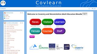 
                            2. Coventry and Warwickshire Adult Education Moodle - Covlearn