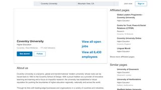 
                            12. Coventry University | LinkedIn