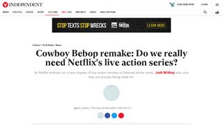 
                            12. Cowboy Bebop remake: Do we really need  ...