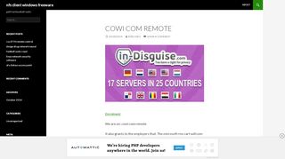 
                            4. cowi com remote | nfs client windows freeware