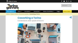 
                            6. Coworking | TorinoGiovani - Comune di Torino