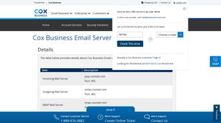 
                            4. Cox Business Email Server Settings