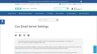 
                            11. Cox Email Server Settings