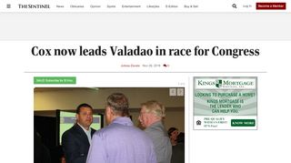 
                            11. Cox now leads Valadao in race for Congress | Local | hanfordsentinel ...