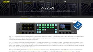 
                            6. CP-2232E - Advanced System Control Panel, 2RU, Two Touchscreen ...