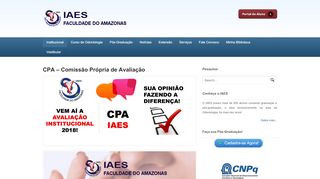 
                            8. CPA - Comissão Própria de Avaliação - IAES - Faculdade do Amazonas