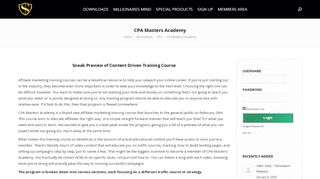 
                            4. CPA Masters Academy - Millionaires Tools