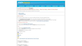 
                            10. cPanel Access - FastDomain