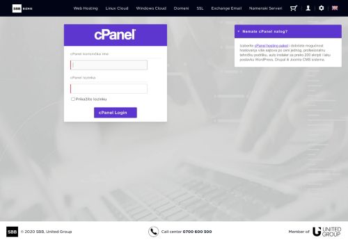 
                            7. cPanel Admin - myEUnet Hosting Portal