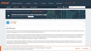 
                            13. cPanel and Namecheap DNS Integration Issue | cPanel Forums