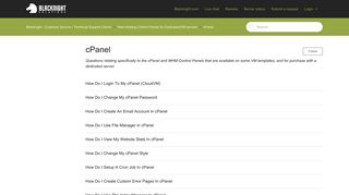 
                            5. cPanel – Blacknight - Customer Service / Technical Support Centre