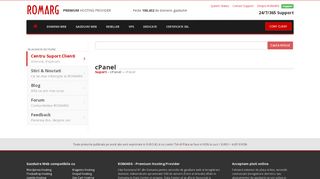 
                            2. cPanel « Centrul Suport Clienti - ROMARG