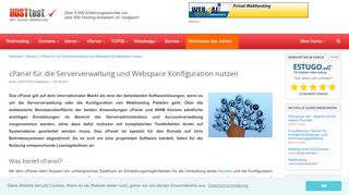 
                            5. cPanel für die Serververwaltung und Webspace Konfiguration nutzen |