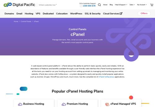 
                            12. cPanel Hosting | Australian cPanel Web Hosting | Digital Pacific