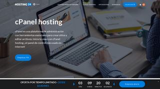 
                            3. cPanel hosting en España - Hosting fácil, rápido y seguro de Hosting24