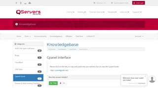 
                            5. Cpanel Interface - Knowledgebase - QServers Web Hosting