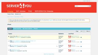 
                            6. cPanel - SERVER4YOU Community