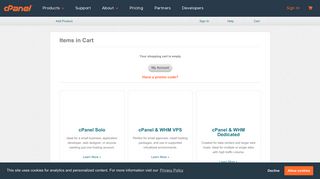 
                            1. cPanel Store - Cart