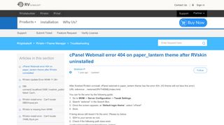 
                            8. cPanel Webmail error 404 on paper_lantern theme after RVskin ...
