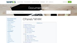 
                            11. CPanel/WHM - WHMCS Documentation