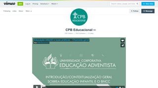 
                            11. CPB Educacional on Vimeo
