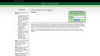 
                            1. CPCC REACH IT Program