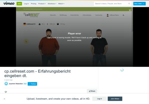 
                            12. cp.cellreset.com - Erfahrungsbericht eingeben dt. on Vimeo