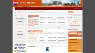 
                            12. CPCL e-Procurement Portal