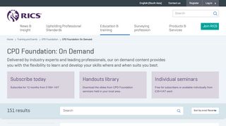 
                            9. CPD Foundation: On Demand - RICS