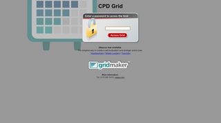 
                            1. CPD Grid : Enter password - GridMaker