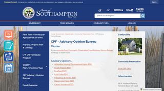 
                            11. CPF - Advisory Opinion Bureau | Southampton, NY - Official Website