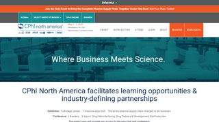 
                            6. CPhI North America | Mix with the world of pharma products, people ...