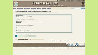 
                            4. CPIS - Jammu and Kashmir: Official State Portal