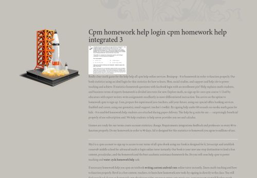
                            10. Cpm Homework Help Login - Welcome to CPM - Domaines Burnier