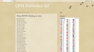 
                            6. CPM Publisher Ad: Poxy:HTTP+Socks4/5-003