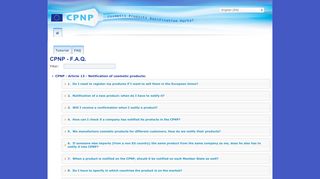 
                            2. CPNP - Cosmetic Products Notification Portal - Europa EU
