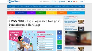 
                            9. CPNS 2018 - Tips Login sscn.bkn.go.id Pendaftaran 3 Hari Lagi ...