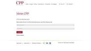 
                            1. CPP Kundenbereich | Corporate Pension Partner