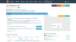 
                            9. cp.rackspace.com - urlscan.io