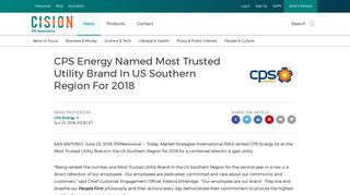 
                            7. CPS Energy Named Most Trusted Utility Brand In US Southern Region ...